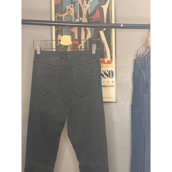 Asos Black Acid Wash Super Skinny Ankle Jeans - Picture 3 of 8